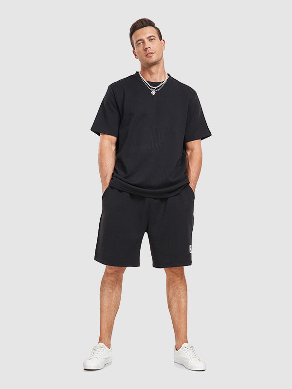 Severo set T-SHIRT & shorts - SVART