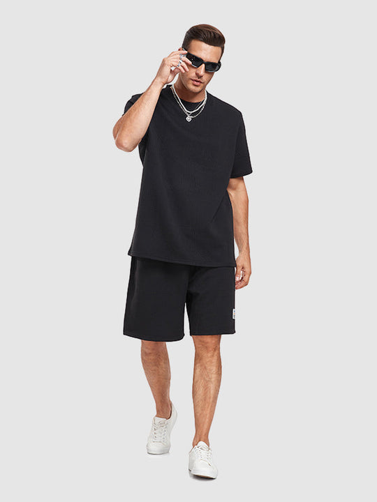 Severo set T-SHIRT & shorts - SVART