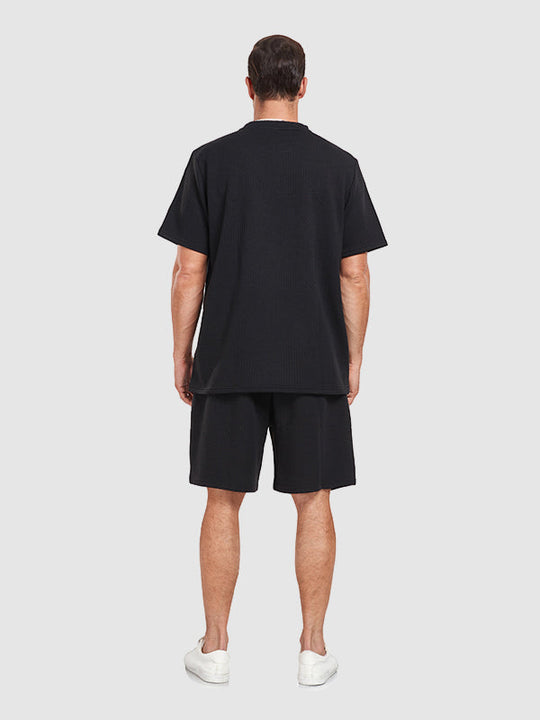 Severo set T-SHIRT & shorts - SVART