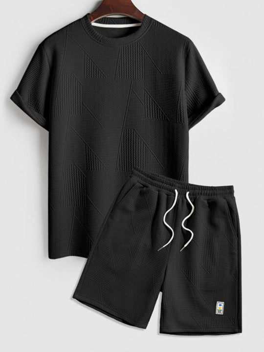 Severo set T-SHIRT & shorts - SVART