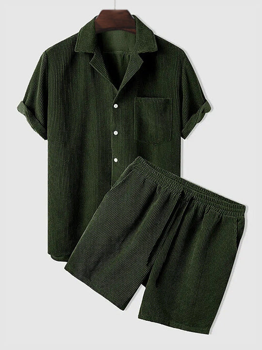 Manzu set Skjorta & shorts - GRÖN