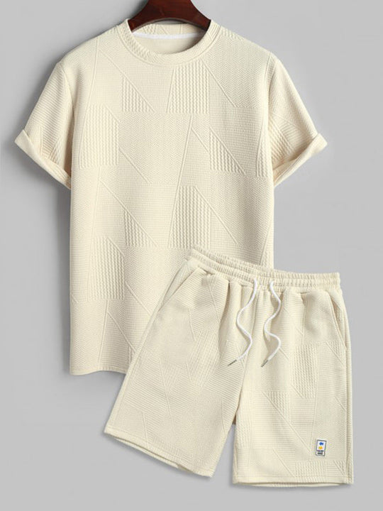 Severo set T-SHIRT & shorts - BEIGE